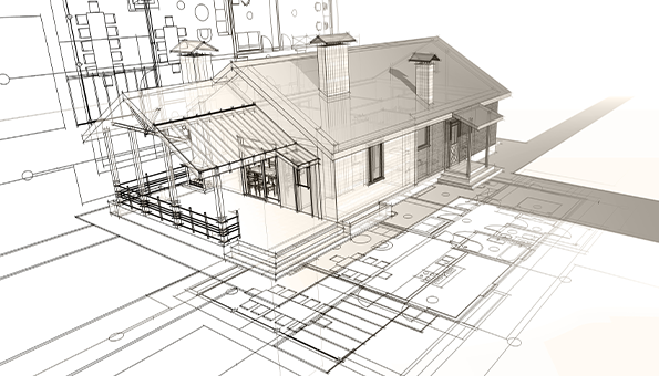 住宅の設計図のイメージ