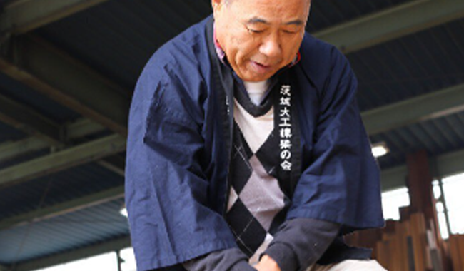 施工中の海老根工務店のスタッフ